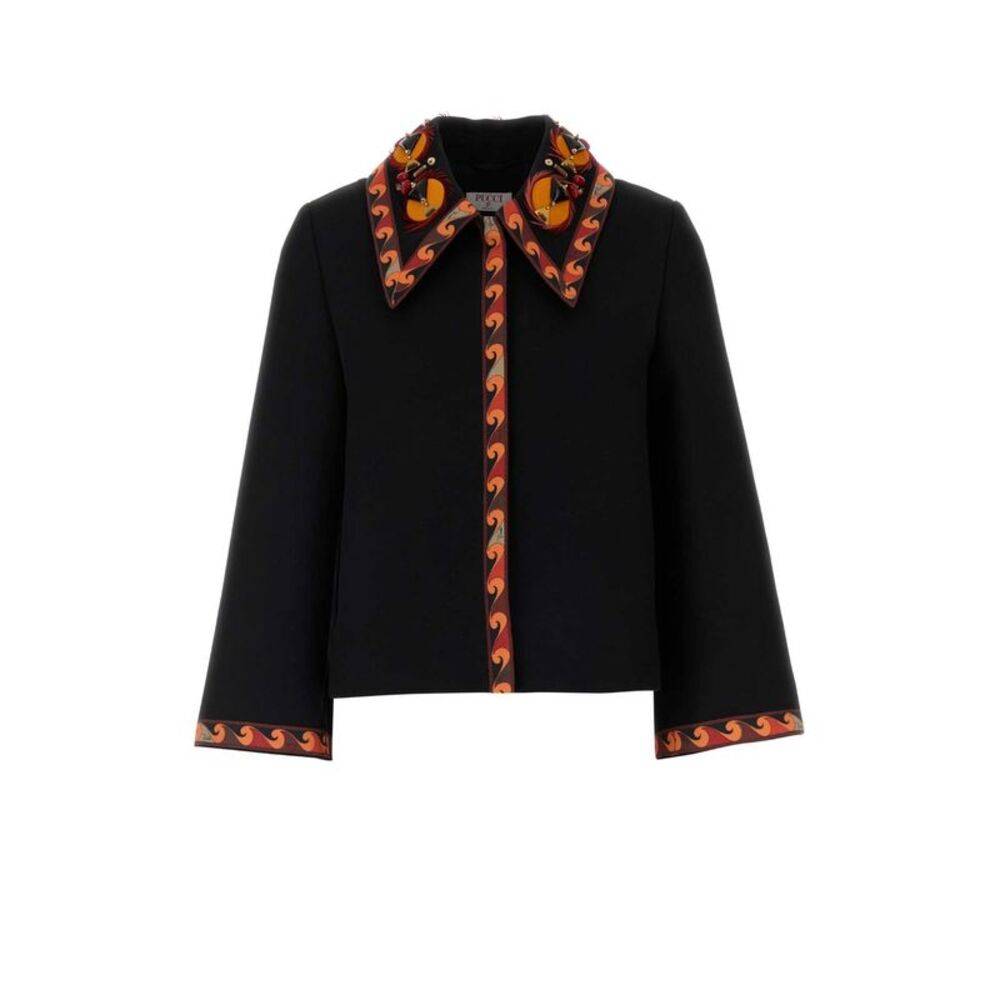 Emilio Pucci Women Black Gabardine Blazer